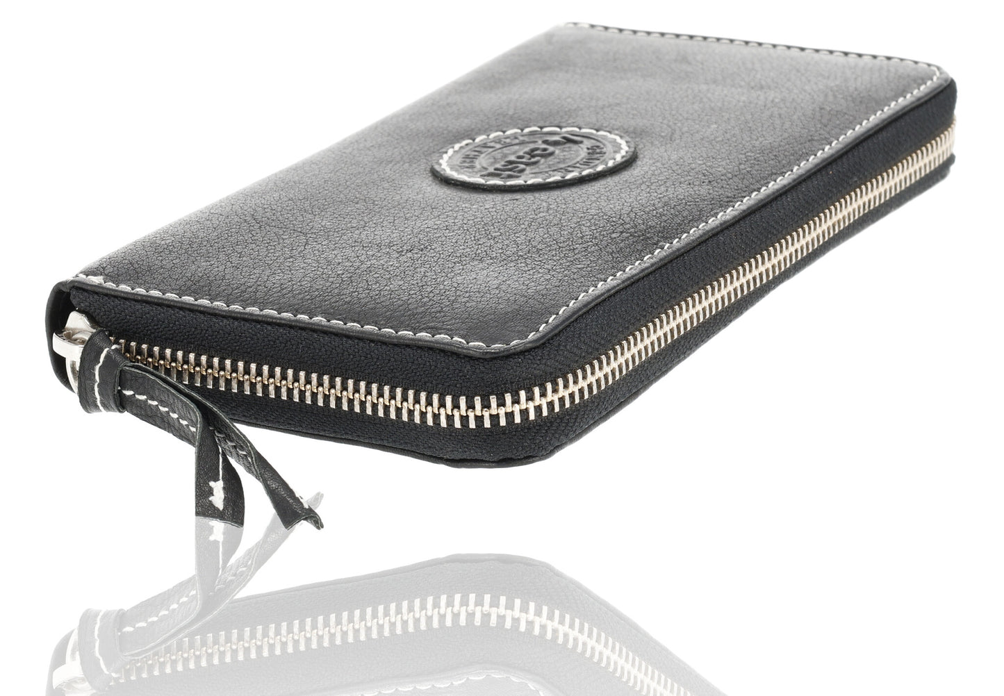 Zwarte Dames Portemonnee Met Rits | Leren Portemonnee met RFID - 12 Pasjeshouders, Briefgeld & Muntvak | 20x10x2.5cm | | Beste Portemonnee als Cadeautjes