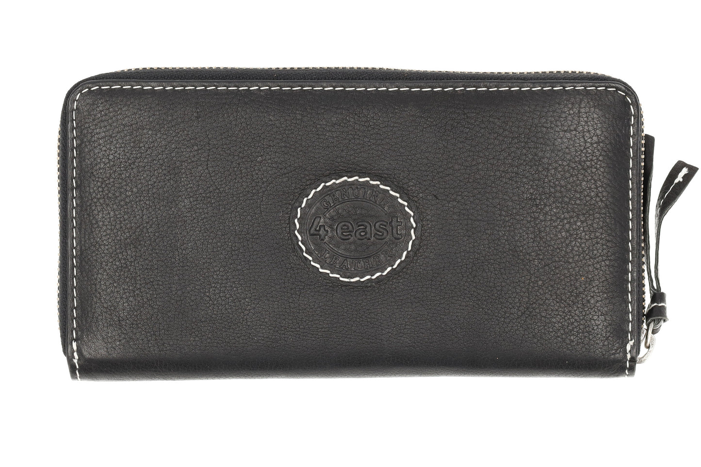 Zwarte Dames Portemonnee Met Rits | Leren Portemonnee met RFID - 12 Pasjeshouders, Briefgeld & Muntvak | 20x10x2.5cm | | Beste Portemonnee als Cadeautjes