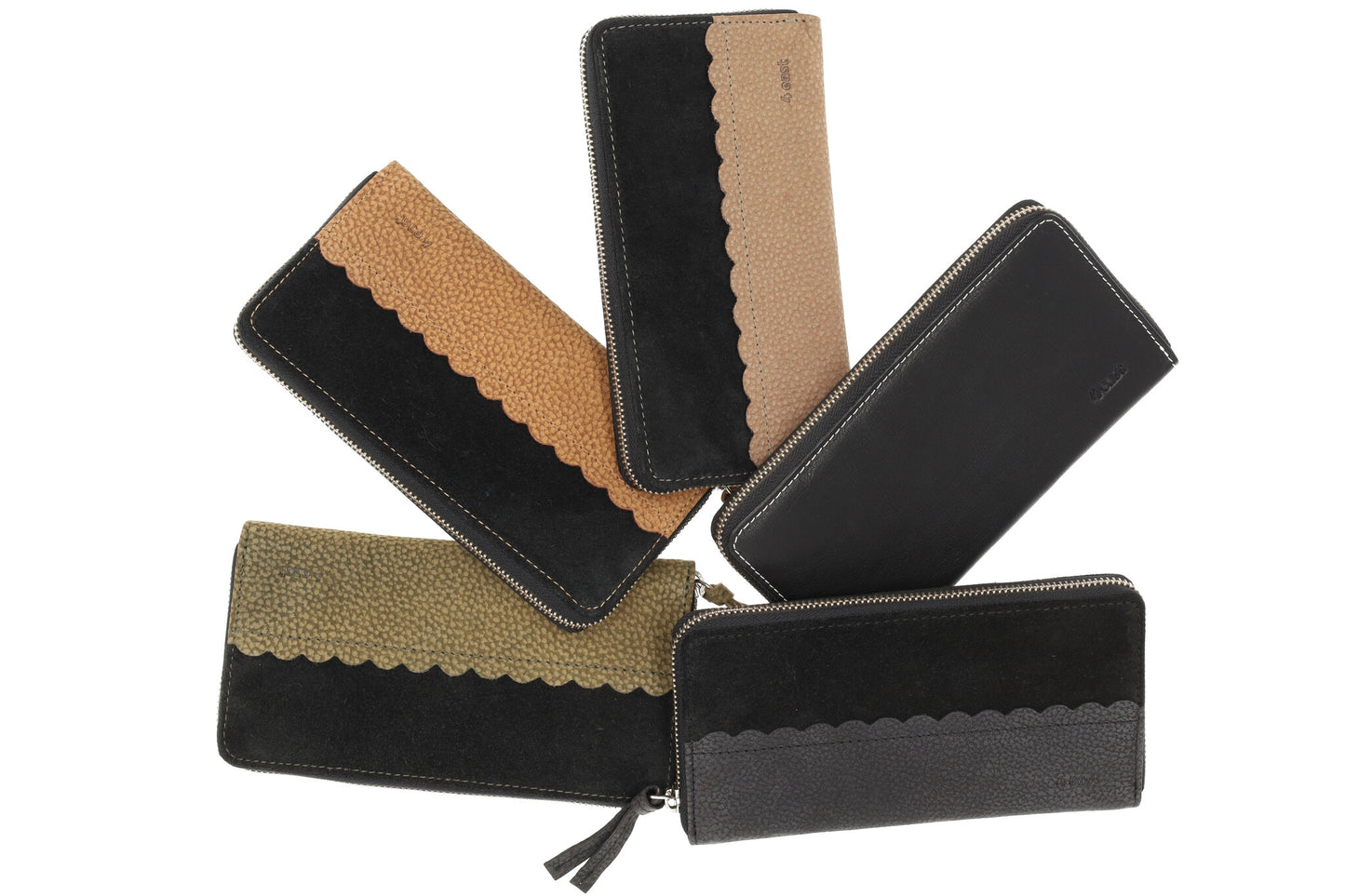 Zwarte Dames Portemonnee Met Rits | Leren Portemonnee met RFID - 12 Pasjeshouders, Briefgeld & Muntvak | 20x10x2.5cm | | Beste Portemonnee als Cadeautjes