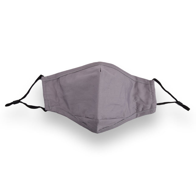 Stijlvolle Wasbare Mondkapjes Grijs - Masker Gezichtsmasker met Oorlus - Fashion Bloem Design – 24cm x 15.5cm