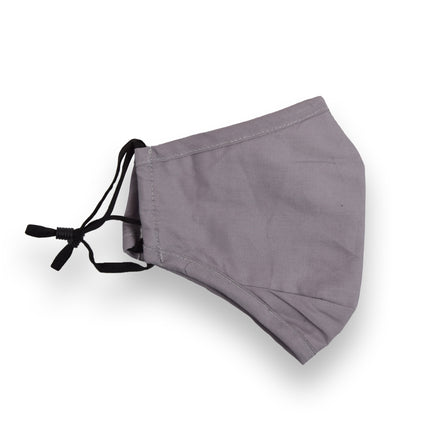 Stijlvolle Wasbare Mondkapjes Grijs - Masker Gezichtsmasker met Oorlus - Fashion Bloem Design – 24cm x 15.5cm