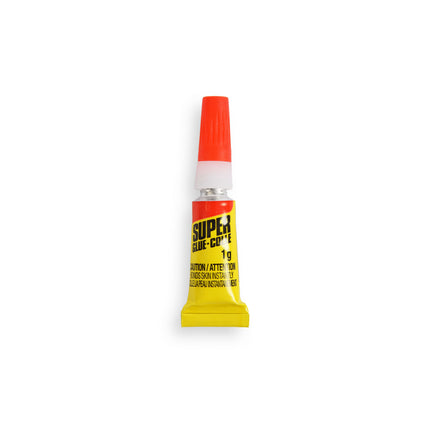 Sterke Secondelijm voor Knutselen en School - 26g - Super Glue - Rood & Geel - 4 Stuks Mini Lijm