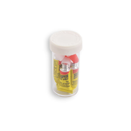 Sterke Secondelijm voor Knutselen en School - 26g - Super Glue - Rood & Geel - 4 Stuks Mini Lijm