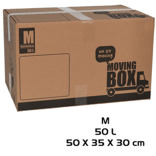 Verhuisdoos - 10 stuks - 50 liter - Professioneel, Stevig Verhuisdozen en stevig 50 x 35 x 30 cm - Medium