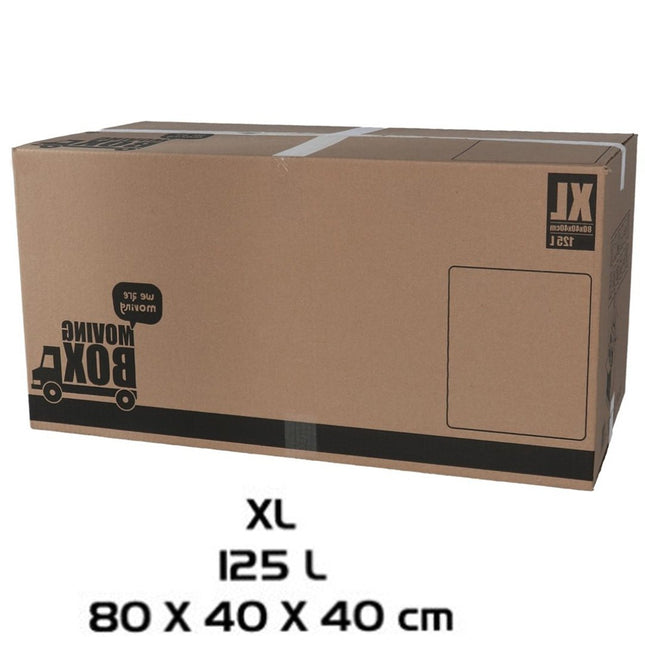 Verhuisdoos - 10 stuks - 125 liter - Professioneel,  Stevig Verhuisdozen en stevig 80 x 40 x 40 cm - XLarge 