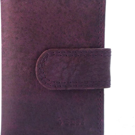 Creditcardhouder Purple Portemonnee - portemonnee dames - portemonnee heren - portemonnee pasjes - Portemonnee creditcard - Portemonnee met creditcardhouder - creditcard portemonnee - Lederen portemonnee - Paars- RFID Protected Anti skim - 4E-106
