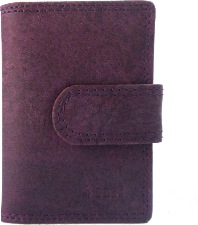 Creditcardhouder Purple Portemonnee - portemonnee dames - portemonnee heren - portemonnee pasjes - Portemonnee creditcard - Portemonnee met creditcardhouder - creditcard portemonnee - Lederen portemonnee - Paars- RFID Protected Anti skim - 4E-106