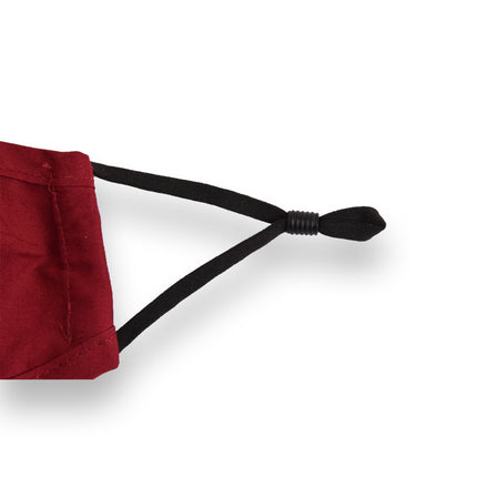 Mondkapjes van 100% Katoen - Wasbare Mondkapjes - Rood - Lengte 24cm - Breedte 15.5cm - Comfortabel en Ademend