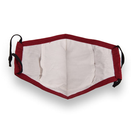 Mondkapjes van 100% Katoen - Wasbare Mondkapjes - Rood - Lengte 24cm - Breedte 15.5cm - Comfortabel en Ademend