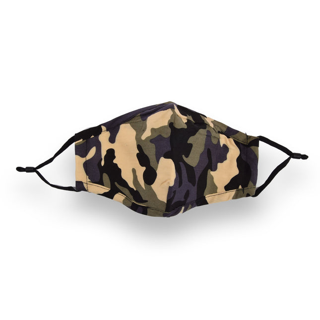 Camouflage Wasbare Mondkapjes van 100% Katoen - Comfort en Veiligheid - Lengte 24cm - Breedte 15.5cm - Wasbare Mondkapjes