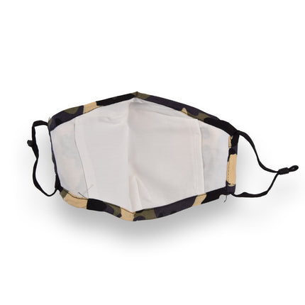 Camouflage Wasbare Mondkapjes van 100% Katoen - Comfort en Veiligheid - Lengte 24cm - Breedte 15.5cm - Wasbare Mondkapjes