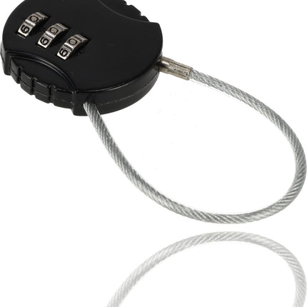 Hangslot met Cijfercode – Weerbestendig Cijferslot voor Fiets – Duurzaam Staal & Plastic – Veiligheidscode Binnen & Buiten – 9x3.8x1.2cm