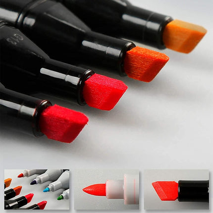 Dubbelzijdige markering 168 st twinmarkers XXL-set - Stift met 168st
