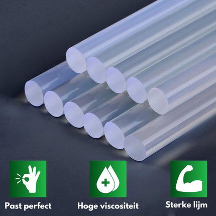 Lijmpistool vullingen 7,2 mm bij 200 MM - Lijmsticks - Lijmstift - Lijmpistool - Lijmpatronen - 60 Stuks