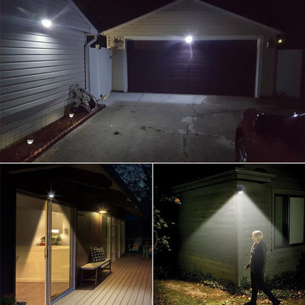 2x Automatische Solar LED lamp - 40 LED - Bewegingssensor - Zonne-energie - Tuinverlichting voor hek en wand