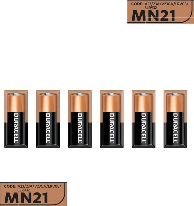 Duracell 6 stuks BATTERIJ MN21/A23 - 12 V Long lasting - Langdurig 6 stuks