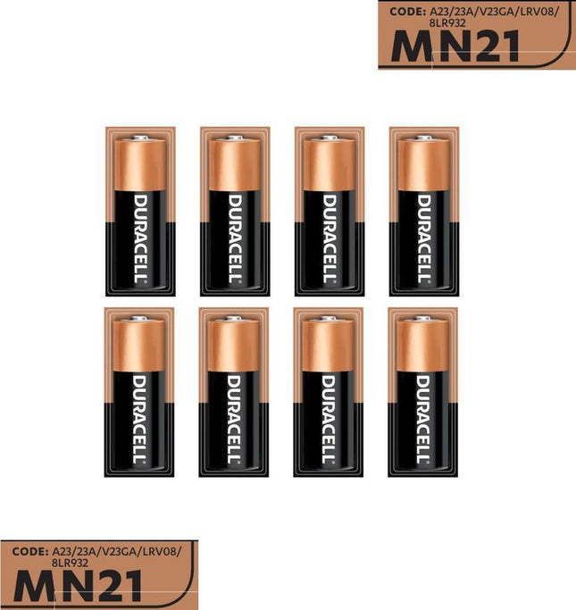 Duracell 8 stuks BATTERIJ MN21/A23 - 12 V Long lasting - Langdurig 8 stuks