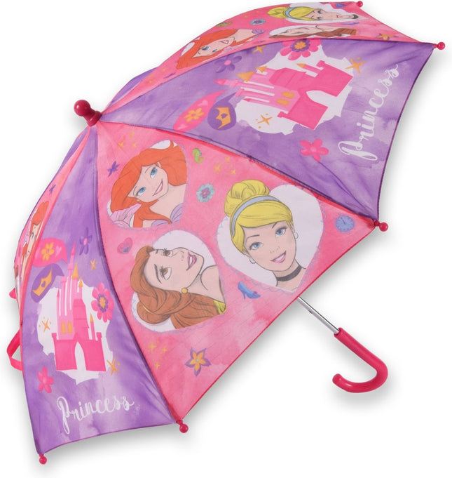 Disney Princess | Kinderparaplu | Automatische Paraplu | 60 cm Diameter | Roze-Paars