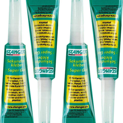4 X Superlijm , super glue extra strong 3 gram per tube 4 X Superlijm , super glue extra strong 3 gram per tube - Secondelijm voor alle doeleinden - Secondelijm - secondelijm - seconde - Superglue - Tube 12 gram