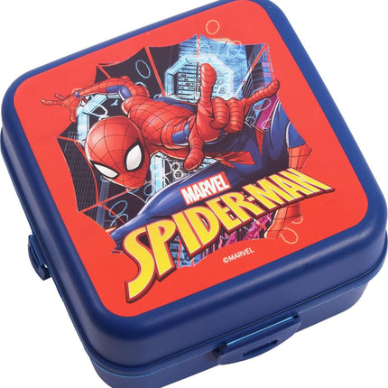 Spiderman Broodtrommel - Lunchbox voor Kinderen met 4 Compartimenten 