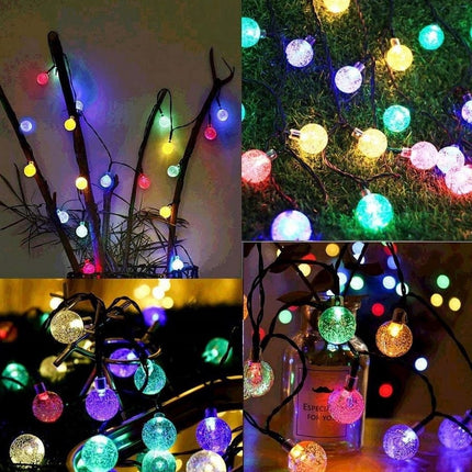 Lichtsnoer Buiten op Zonne-Energie - Solar Tuinverlichting - Buiten Lichtslinger - 30 lampen Tuinverlichting Zonne-Energie - 635cm lengte