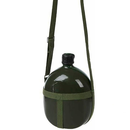 Militair Drinkfles | veldfles - Militair |1.4 liter - heupfles - legergroen - met schroefdop |