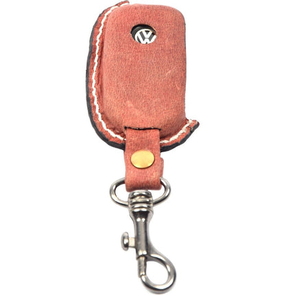 Handgemaakt Volkswagen Sleutel Cover | Lederen sleutelhoesje | beschermhoesje | autosleutel