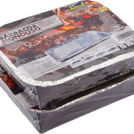 1 Stuks |Instant Picnic wegwerp BBQ| voor 4 personen | Wegwerp - Buiten barbecue - Tafel - Rooster - Balkon - Picknick - Barbecue accessoires |wegwerpbarbecue |Grill - Barbecue kopen - Barbecuen - Barbecue saus-1200g