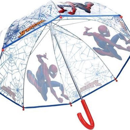 Kinderparaplu's - Spiderman Kinderparaplu - Disney Spiderman Kinderparaplu - Paraplu - Paraplu kopen - Paraplu kind - Paraplumerk - automatische paraplu - Kinder paraplu - Paraplu - Disney - transparant - Spiderman