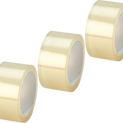  Verpakkingstape Transparant -55 meter -5cm breed - 12x stuks rollen