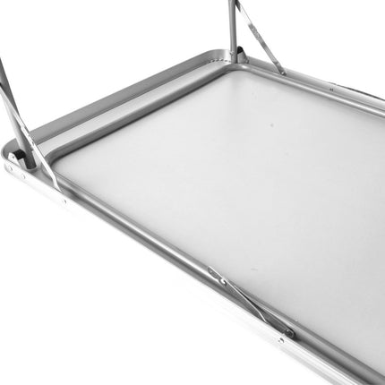 Klaptafel 80x60x70cm - Weerbestendige Inklapbare Campingtafel voor Buiten - Opvouwbare Tuintafel met Handvat voor 1-2 Personen - Stevige Vouwtafel