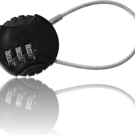Hangslot met Cijfercode – Set van 3 Weerbestendige Cijfersloten voor Fiets, Bagage & Wintersport – Duurzaam Staal & Plastic – Veiligheid Binnen & Buiten – 9x3.8x1.2cm