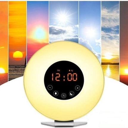 Wake Up Light Wekker - Natuurlijk Wakker Worden - 10 Verschillende Helderheids Standen - Snooze Functie - Radio is Ontvangbaar - Alarm - Verschillende Kleuren Licht - Natuurlijke Geluiden voor een Heerlijke Ontwaking