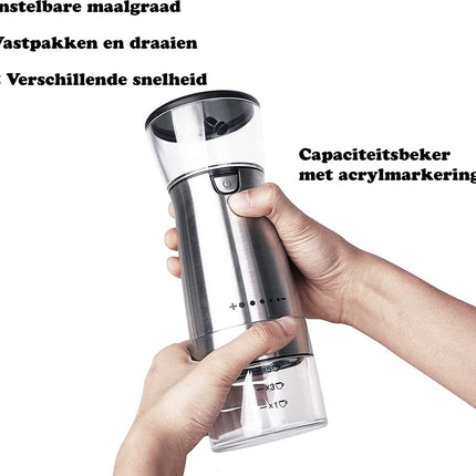 Koffiemolen elektrisch met USB kabel - Compacte koffiemolen Geschikt voor kruiden , granen en koffiebonen - Elektrische koffiemolen