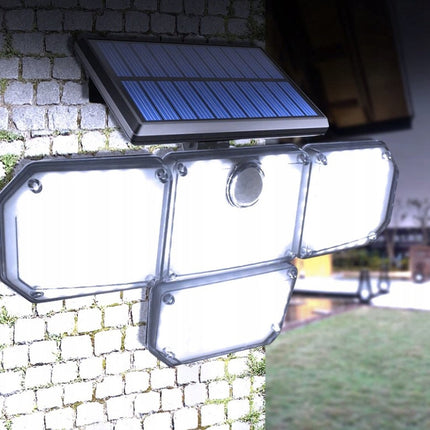 Automatische Solar LED lamp - 171 LED - Bewegingssensor - Zonne-energie - Tuinverlichting voor hek en wand