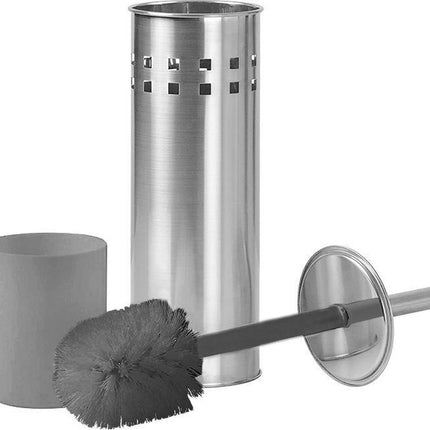 Toiletborstelhouder van Roestvrij Staal Premium 1x RVS Toiletborstel met Houder Set