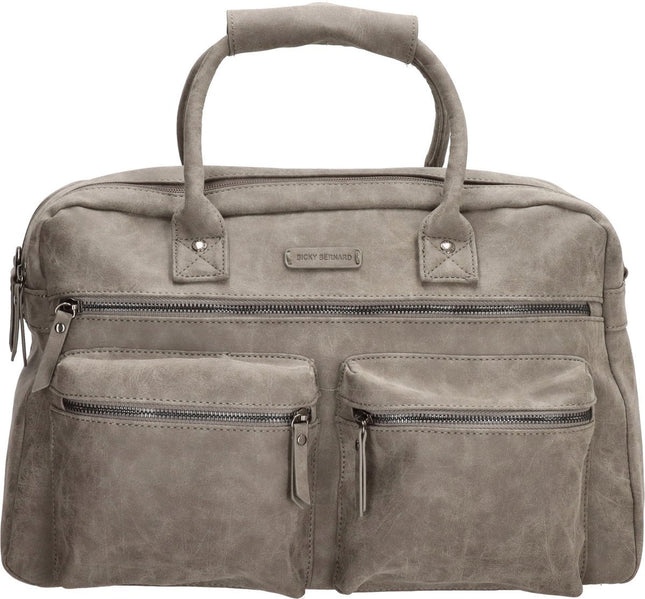 Handtas: Stijlvolle Dames Kunstleren Grijs Laptoptas en Schoudertas in Westernstijl | Geschikt voor School, Werk en Universiteit | Inclusief Laptoptas met 15.6 inch Grijs - Praktische en Modieuze Schoudertas voor dames