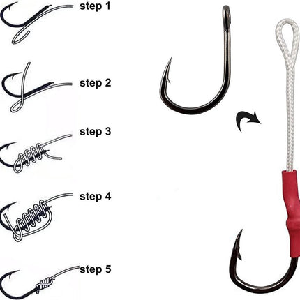 Vishaken - met Oog - 100 stuks - 10 Maten - Hengelsport Accessoires