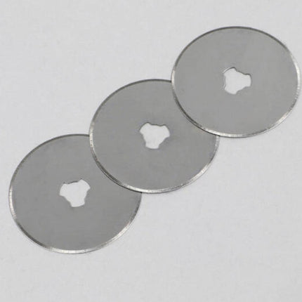 Rolmes met 3 stuks Reservemes Rolmes 45 Mm Staal – Stofschaar – Stof Snijder Roller – Rolmes 45 mm – Comfort – Rolmes stof – Naaien – Naaiset – Rolmes Voor Stof – Rolmessen – Snijmes – Met veiligheidssluiting - RVS