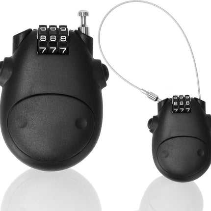 Cijferslot Set van 7 – Weerbestendig Kabelslot met Cijfercode voor Ski’s, Snowboards, Fietsen, Koffers, & Meer – 80 cm Stalen Kabel voor Optimale Beveiliging