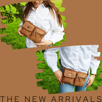 Heuptas Bicky Bernard - Heuptas - fanny pack - Heuptasje - Heuptasje dames - Heuptasje heren - heuptas festival - WDL - 3185 - Camel - Cognac