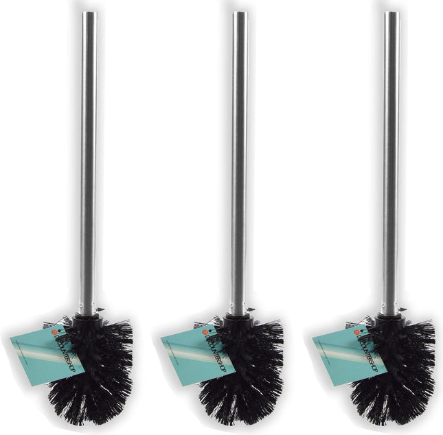 Losse toiletborstel universele RVS Toiletborstel Set - 3 Stuks WC-borstel WC Toilet Borstel Borstels Toiletborstels