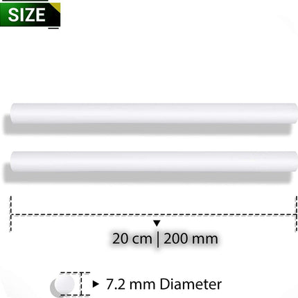 Lijmpistool Vullingen - Lijmpatronen 7MM Rond - 100 MM Lang - Lijm Patronen voor Lijmpistool - LijmpistoolLijmstick - LIJMPATRONEN - 7 mm X100MM - Lijmstaven - Glue gun Lijmpatronen - LET OP 12 Lijmpatronen - Universele Lijmpistool sticks