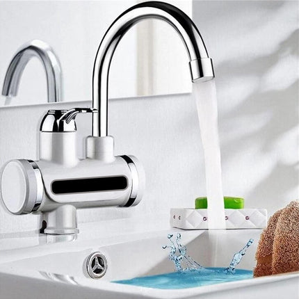 Warmwaterboiler Kraan Instant tankloze boiler Elektrische keuken Badkamer Snelle verwarming Kraanwaterkraan met LED digitaal display (onder instroom)