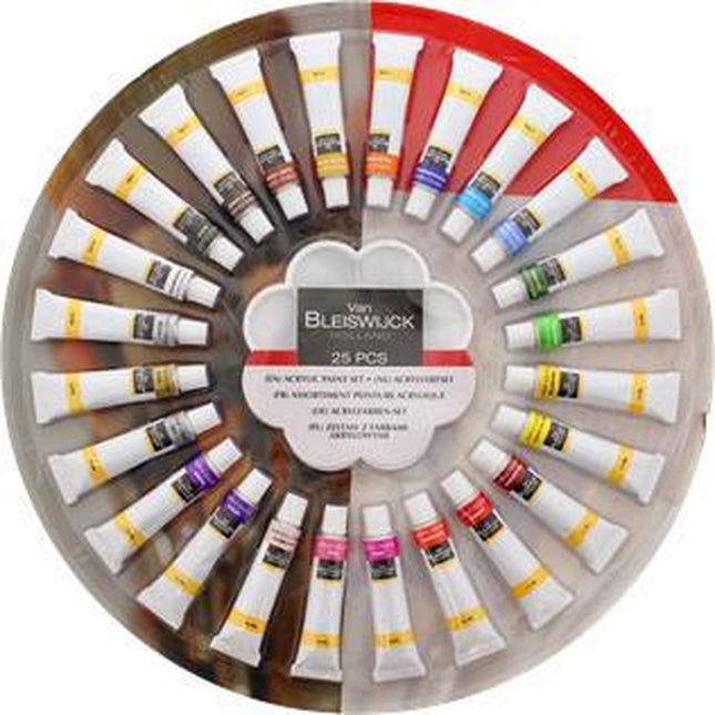 Acrylverf Set Van Bleiswijck Holland - 25 Delig - 12 ML | acryl verf Set