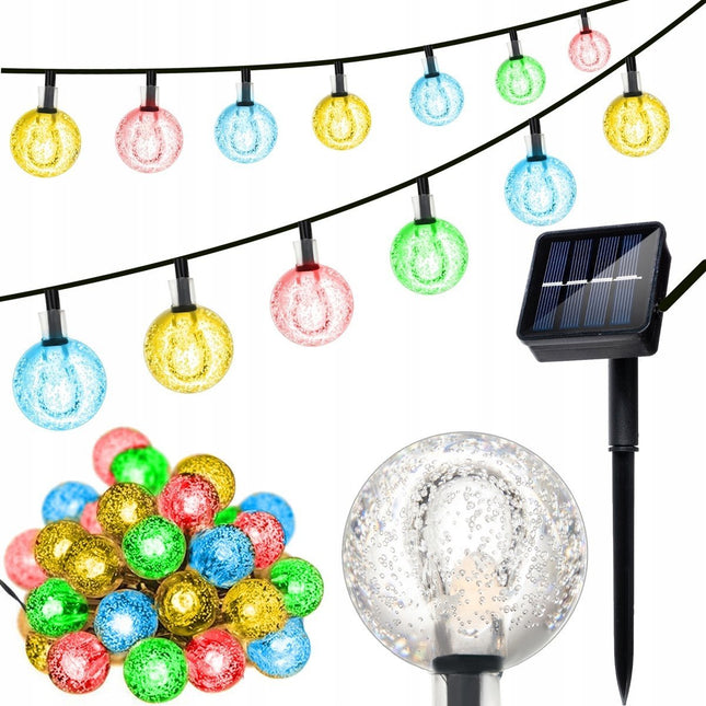 Lichtsnoer Buiten op Zonne-Energie - Solar Tuinverlichting - Buiten Lichtslinger - 30 lampen Tuinverlichting Zonne-Energie - 635cm lengte