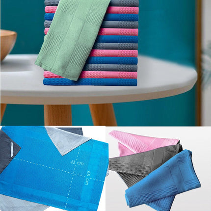 Set van 4 Professionele Polierdoek streeploos| Glazendoek | glaswerk | Poleerdoek | 42 x 68 cm