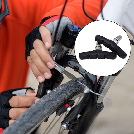 10 set Universele Rubberen Fiets V Remblokken Set - 10 Paar – 20 Stuks – 70mm | Rubber Remblokjes | Fietsen Remblok | Remblokkenset | Remblokset Geschikt voor Mountainbike, Stadsfiets, Vouwfiets en Tourfiets