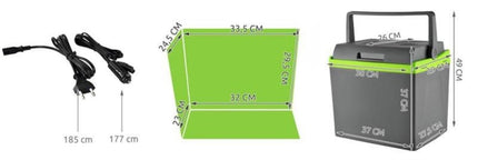 Elektrische Koelbox - 25L - AC/DC - 12V/230V - Blauw Koelt én verwarmt, dus ook handig als je eten warm wilt houden.