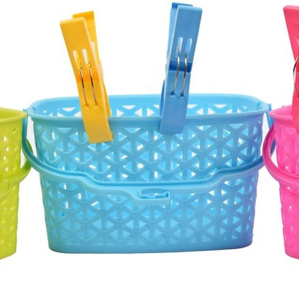 Wasknijpermandje voor knijpers - Mandje voor je knijpers afmeting 22x13x12.5 Groen